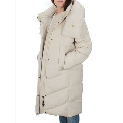 2108 LT.BEIGE Пальто зимнее женское (200 гр .холлофайбер)