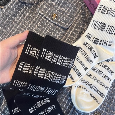 Shark, trousers for men and women, knee socks hip-hop style, western style, European style, mid-length