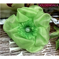 Бант на резинке ажурный №9 диаметр 8 см модель 2