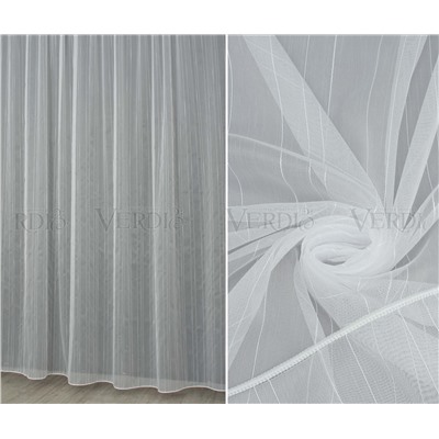 Тюль текстурный в полоску 14001