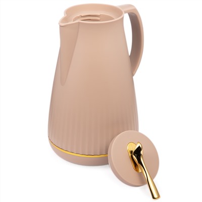 ТЕРМОС СО СТЕКЛЯННОЙ КОЛБОЙ, 950 МЛ, КРЫШКА С КЛАПАНОМ