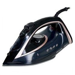 Утюг DELTA LUX DE-3001  черный с бронзовым: 2000 Вт,КЕРАМИКА, САМООЧИСТКА,ПАРОВОЙ УДАР, 320мл(10) оптом