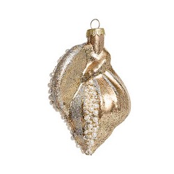 Ракушка Лотария золотая (стекло) 8х7х12 см