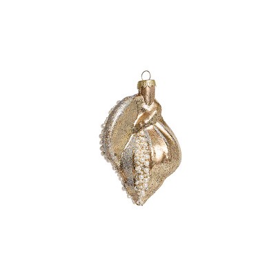 Ракушка Лотария золотая (стекло) 8х7х12 см