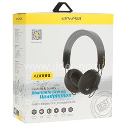 Наушники MP3/MP4 AWEI (A800BL) Bluetooth полноразмерные черные