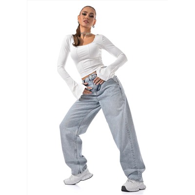 Женские джинсы багги на высокий рост CRACPOT