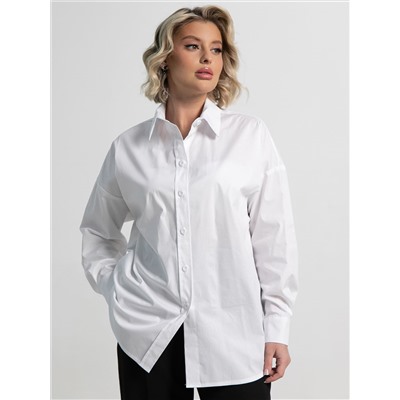 Рубашка хлопковая Рина (белая) Б15260-53М