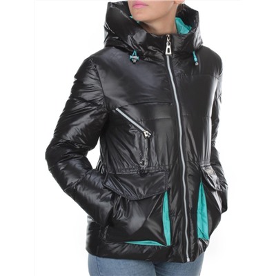 8265 BLACK Куртка демисезонная женская BAOFANI (100 гр. синтепон)