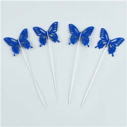 Топпер для торта «Бабочки», синий