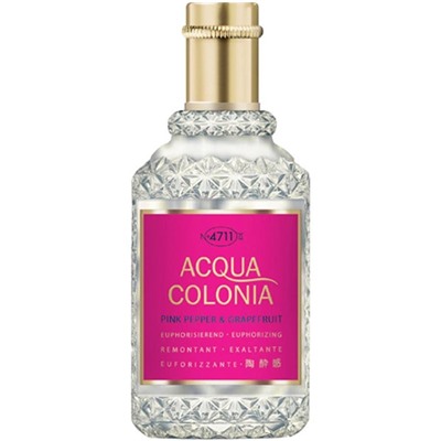 4711 Acqua Colonia (Аква Колония) Pink Pepper & Grapefruit Eau de Cologne Одеколон Spray Спрей, Geschenkset Подарочный набор: Eau de Cologne Одеколон Spray Спрей 50 мл + Aroma Shower Gel Гель для душа 75 мл / 1 шт.