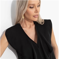 Блуза с воланами, Мелодия стиля (black)