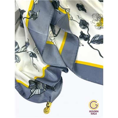 Платок на шею с украшением шелковый Арт 2530/14