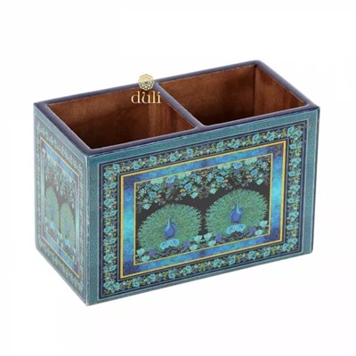 Подставка для столовых приборов, Cutlery Holder (10 cm x 15 cm, 2 Peacocks), произв. Duli