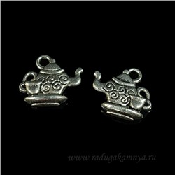 Подвеска Чайник 15*13мм цв.античное серебро (упаковка 20штук)