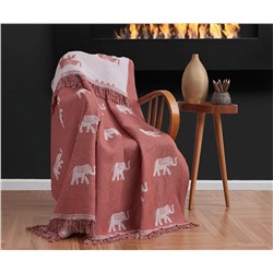 Накидка на Диван 170x220 см. 100% Хлопок Keten Fil Kiremit