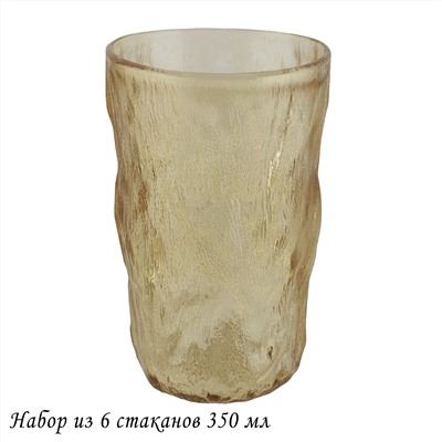200-019 Набор из 6 стаканов 350мл в под.уп.(х8)Стекло