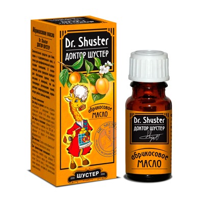 Масло косметическое Dr. SHUSTER Абрикосовое 30 мл, Хиты продаж
