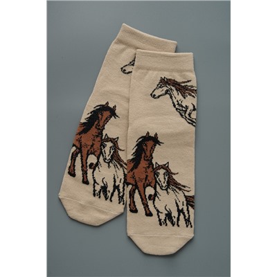 Носки женские Лошадки (набор 3 пары)
