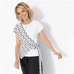 Блуза с имитацией многослойности, Все взгляды - на прекрасное (экстра)