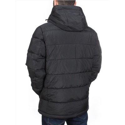 4707 BLACK Куртка мужская зимняя ROMADA (200 гр. холлофайбер)