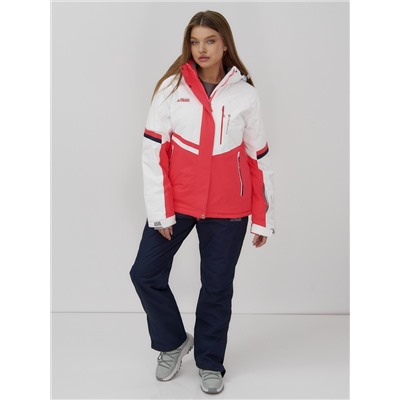 Горнолыжный костюм женский зимний УЦЕНКА белого цвета 02804Bl