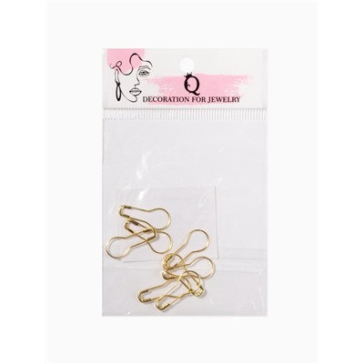 Булавка 22×9 мм (набор 10 шт.), цвет золото