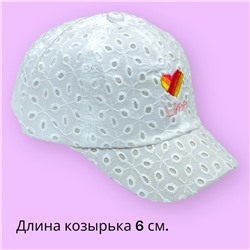 Бейсболка для девочек размер 50-52 Арт 16