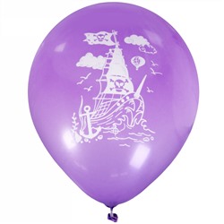 Воздушные шары  50 шт, 10"/25см "Пиратский корабль", (микс)