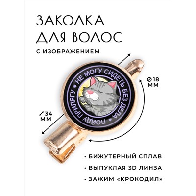 HZF-0117 Заколка Не могу сидеть без дела