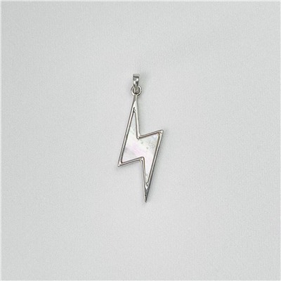 Радуга Самоцветов Подвеска перламутровая "Молния" (1 шт)