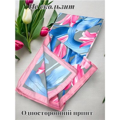 Платок шелковый "Тюльпаны" Арт 9062/4