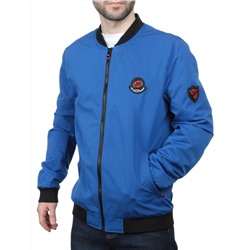 EM25056-2 BLUE Куртка-бомбер мужская демисезонная (100 гр. синтепон)