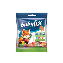 «BabyFox», мармелад жевательный с соком ягод и фруктов, 30 г
