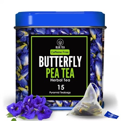 Чай из Клитории (15 пак, 1,65 г), Butterfly Pea Herbal Tea, произв. Blue Tea