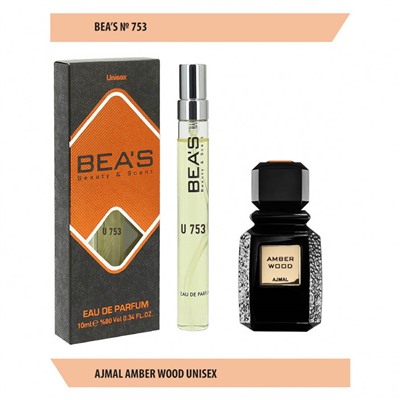 Парфюм Beas Ajmal Amber Wood Unisex U753 10 ml, Парфюм унисекс Beas U753 создан по мотивам аромата Ajmal Amber Wood