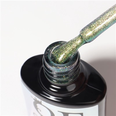 Гель лак для ногтей «Хамелеон», кошачий глаз, трехфазный, 8 мл, LED/UV, зелёный, жёлтый (01)