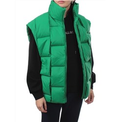 2853 GREEN Жилет утепленный женский (80% пух, 20% холлоффайбер)