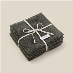 Набор салфеток SL HOME: Basic "Олива" 30х30 см - 3 шт., 100% хлопок, 530 г/м2