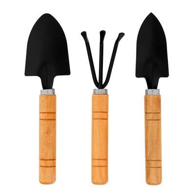 Набор по уходу за комнатными растениями, деревянные рукоятки, 3 предмета, Palisad