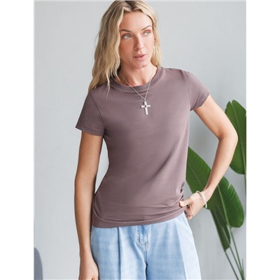 Футболка из премиального хлопка с эластаном