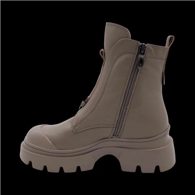 Ботинки из натуральной кожи на меху 6700-1 серые