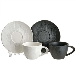 Чайный набор 4 предмета 200 мл AK4-0001 "FLAT WHITE collection" в подарочной коробке
