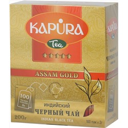 KAPURA. Черный Ассам карт.упаковка, 100 пак.