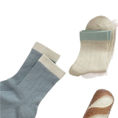 Colored brand summer thin knee socks, Korean style, mid-length
