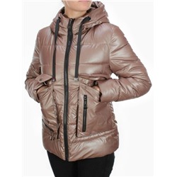 8063 BROWN Куртка демисезонная женская (130 гр. синтепон)
