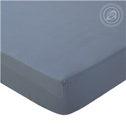 Простыня на резинке из поплина Пепел Арт Дизайн