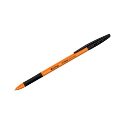 Ручка шариковая Berlingo "Tribase grip orange" черная, 0,7мм, грип