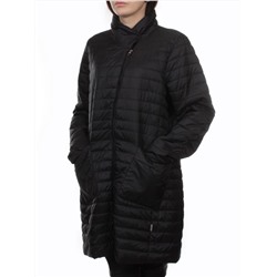 K-532 BLACK Куртка демисезонная стеганая женская (70 гр. холлофайбер)