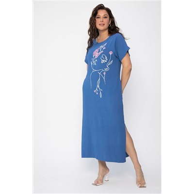 Платье Загадка (синее) П13704-8М