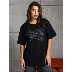 Футболка "Блеск" черный женская